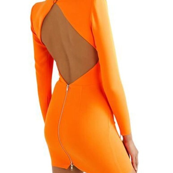 Alex Perry Mini Dress Small Orange - Picture 2 of 7